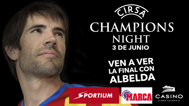 Sportium reúne a MARCA y David Albelda para celebrar la Final de la  Champions League en el Casino de Valencia 