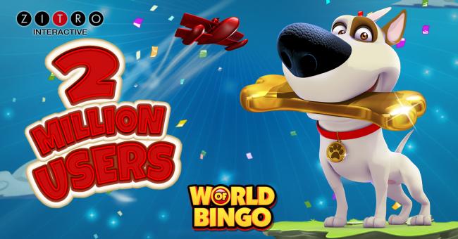 WORLD OF BINGO, el Casino Social de ZITRO cumple 3 años y 2 Millones de usuarios 