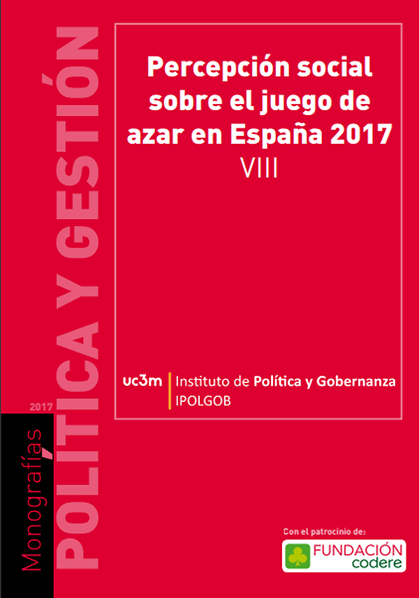 DISPONIBLE ONLINE el imprescindible VIII Informe de Percepción Social sobre el Juego de Azar en España de la Fundación Codere
