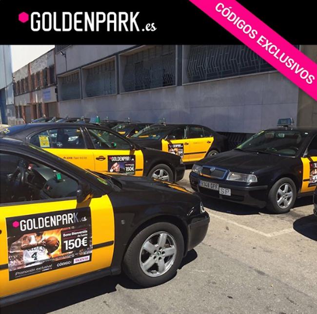MGA lanza una promoción de Golden Park en cientos de taxis de Barcelona y Madrid