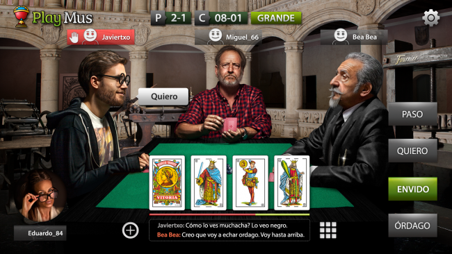 PlayMus, primera aplicación para móviles con los naipes originales de Fournier
 