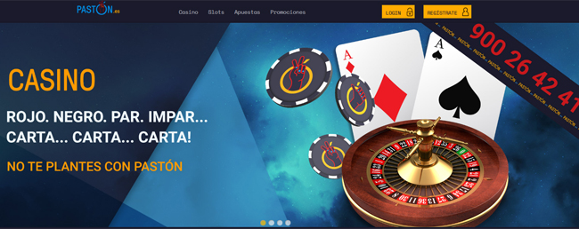 …Y esta es la web de juego online de Fidel Molina, paston.es