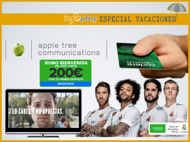 TODA la actualidad de CODERE APUESTAS
Analizamos su ingeniosa campaña de TV, hablamos de su nueva agencia de relaciones públicas (PR) y repasamos sus promociones actuales
