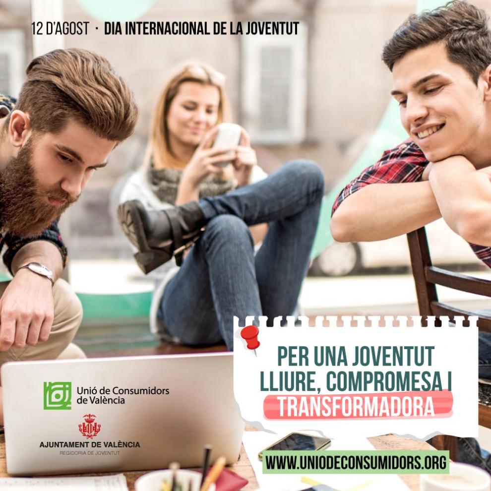 Cartel de la iniciativa "Recomendaciones para jóvenes sobre compras online"
