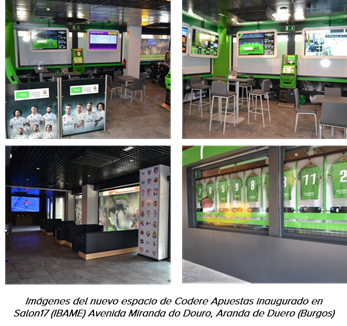 CODERE Apuestas aumenta presencia en Castilla y León