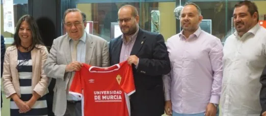 La Universidad de Murcia se une al Grupo Orenes en su patrocinio al Real Murcia