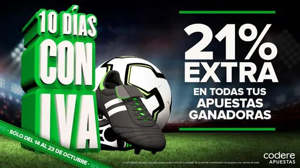 CODERE APUESTAS lanza la campaña "10 días con IVA"