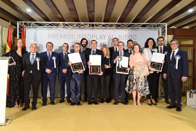 La entrega de los Premios InfoPlay al Juego Responsable reconoció a FEJAR, Club de Convergentes, Grupo Vid, Germán Gusano y la DGOJ 
