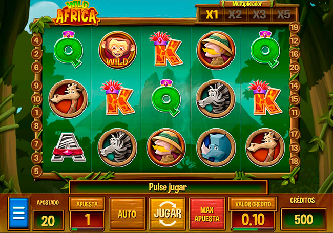 Juego principal de Wild Africa
