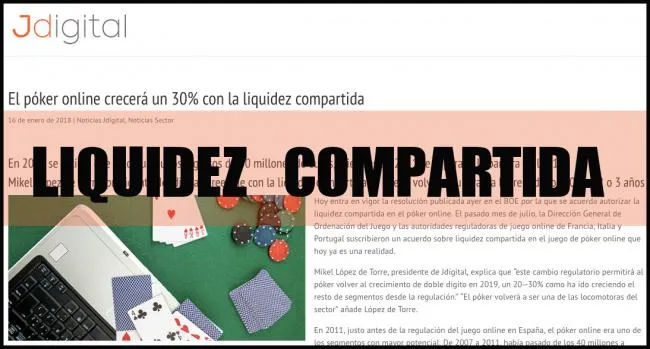 JDIGITAL: "La liquidez compartida llevará al poker online a superar los 100 millones de ingresos anuales"
