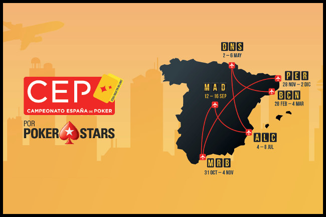 Golde de efecto de PokerStars al patrocinar el CEP (Campeonato de España de Poker)