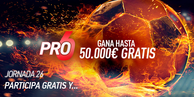  Sportium refuerza su producto 
Sportium Pro6 y lo dota de un premio de 50.000€ además de llevarlo al Canal Presencial