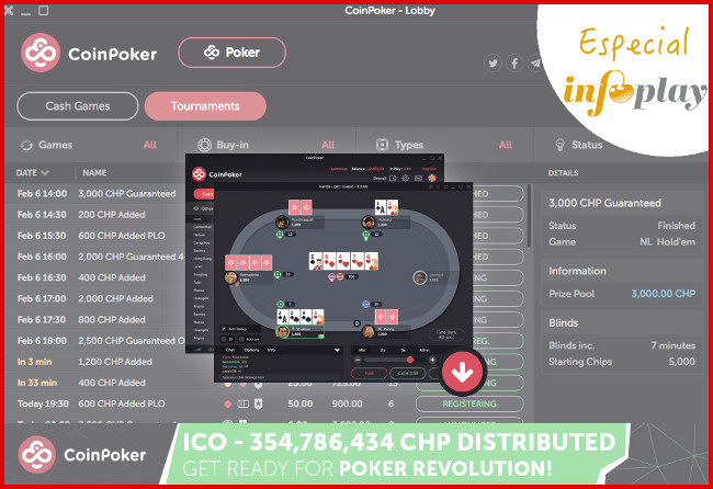 COINPOKER: 
LAS CRIPTOMONEDAS CONQUISTAN EL POKER ONLINE