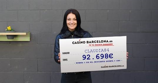 Una jugadora gana más de 92.000 € tras registrarse en CasinoBarcelona.es con sólo 120 € de deposito

