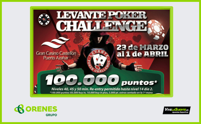 El LEVANTE POKER CHALLENGE de Gran Casino Castellón llenará de poker la Semana Santa