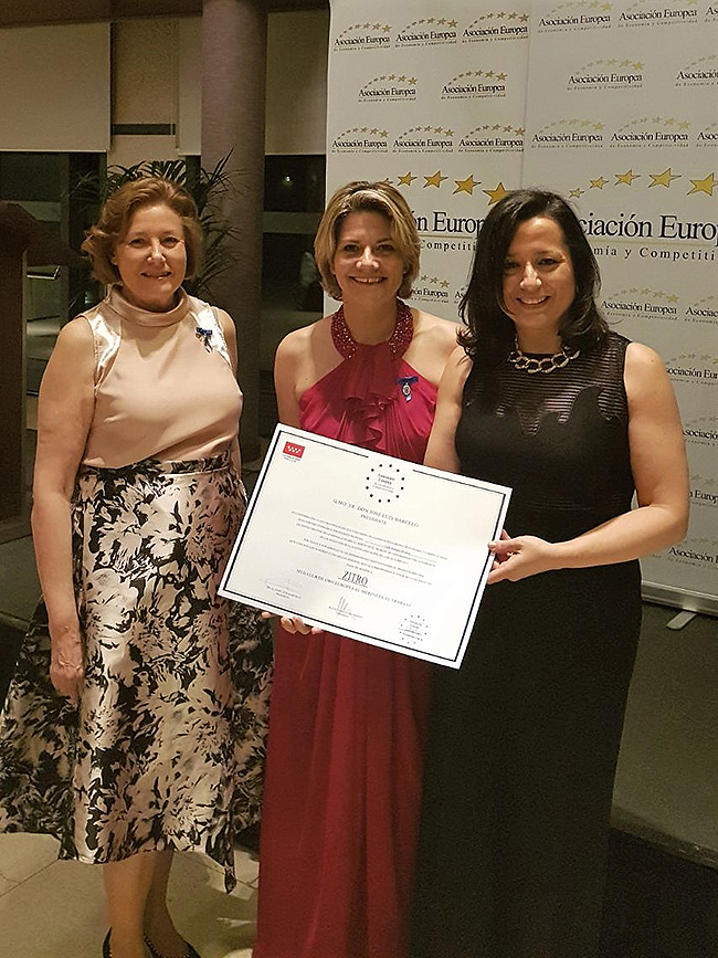 Impresionante ZITRO, recoge ahora la Medalla de Oro al Mérito en el Trabajo 