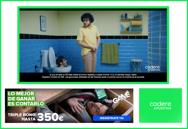 Vean los 5 spots CODERE APUESTAS de su campaña para televisión 
