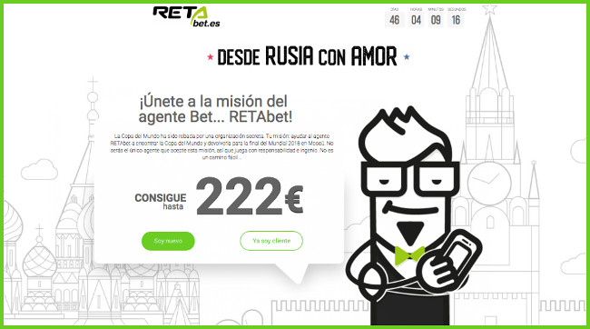 Promoción del Mundial 2018 en Retabet