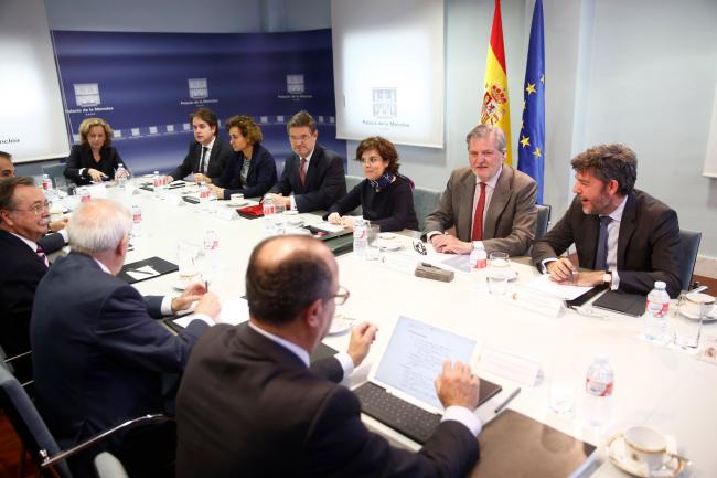 Reciente reunión entre los presidentes de las Ciudades Autónomas y algunos Ministros.