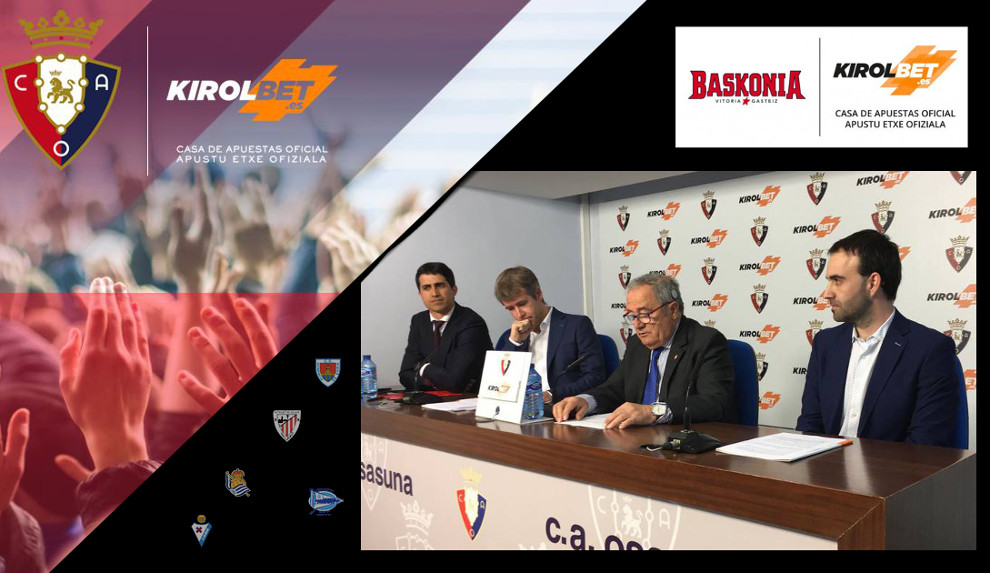 ESPECIAL INFOPLAY En detalle los últimos acuerdos de patrocinio deportivo de KIROLBET: Osasuna y Baskonia