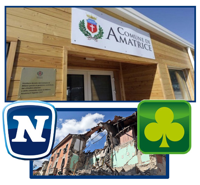 Codere y Novomatic apoyan la reconstrucion de Amatrice (Italia), la ciudad más afectada por el terremoto de 2016