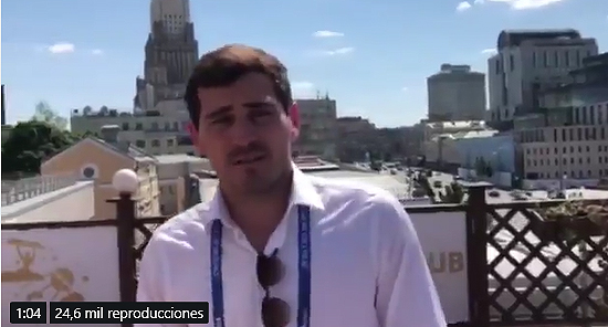  Sportium: Iker Casillas publica el segundo vídeo de su particular estancia en Rusia con ocasión del Mundial 
