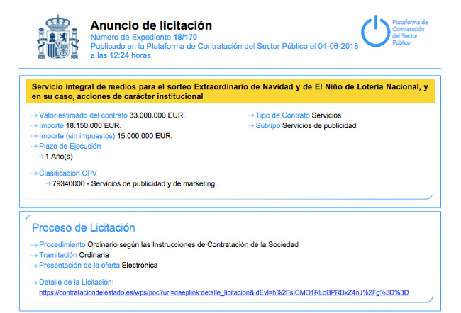 EN EXCLUSIVA | 
A pesar del cambio de gobierno, SELAE prosigue con la contratación... 