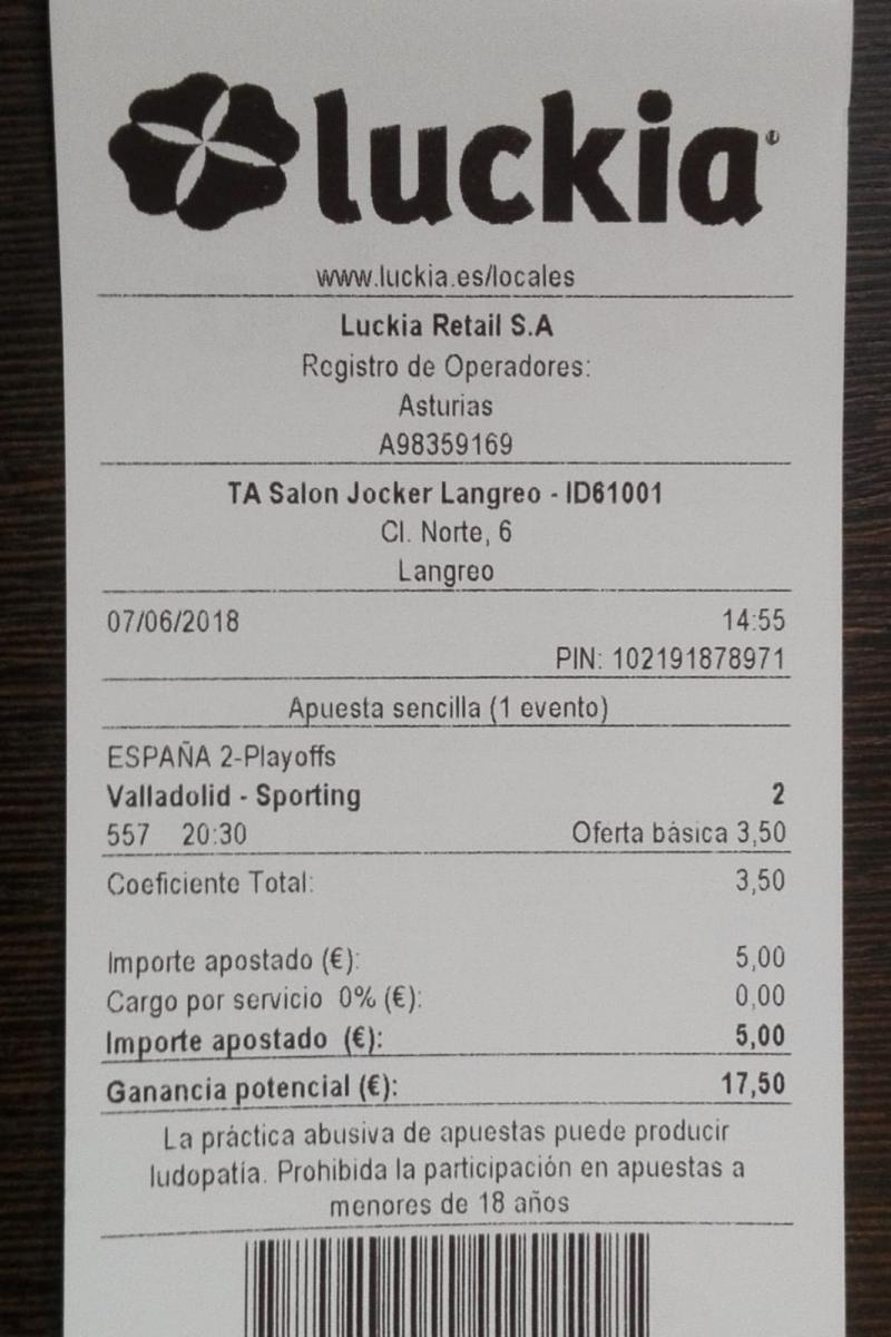 Luckia realiza su primera apuesta en Asturias