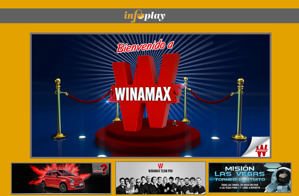 Winamax ¡YA! opera en España con su licencia de poker online. Las apuestas deportivas, "próximamente"