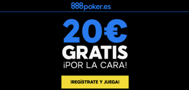 888poker ofrece 20€ gratis a sus nuevos jugadores 