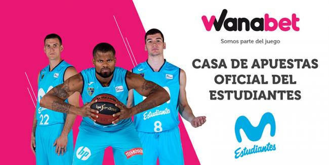 Wanabet, el portal de juego online de R Franco, nuevo patrocinador del Movistar Estudiantes