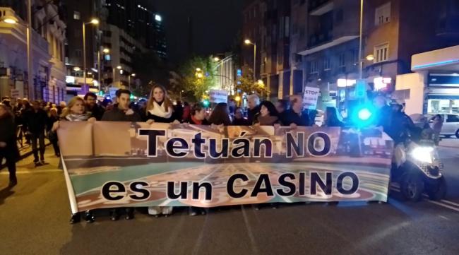 Así ha sido la manifestación en Tetuán contra los Salones: FOTOS Y VÍDEOS