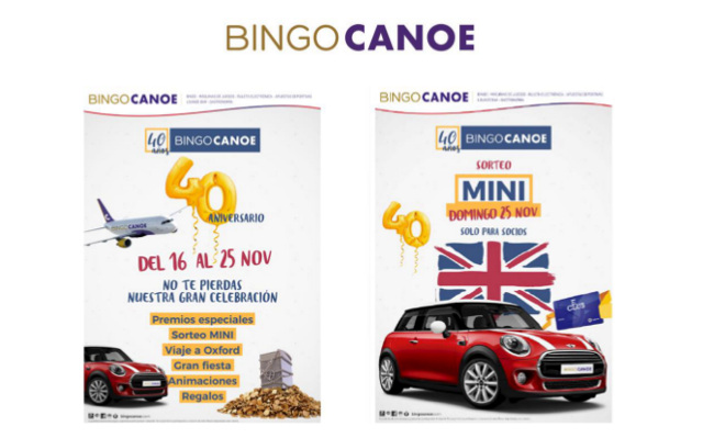Bingo CANOE cumple 40 años: premios especiales, sorteos y GRAN FIESTA el domingo 25