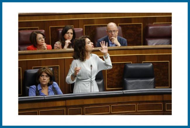 La ministra Montero (Hacienda) anuncia en el Congreso que armonizará la legislación de apuestas presenciales a través de decreto