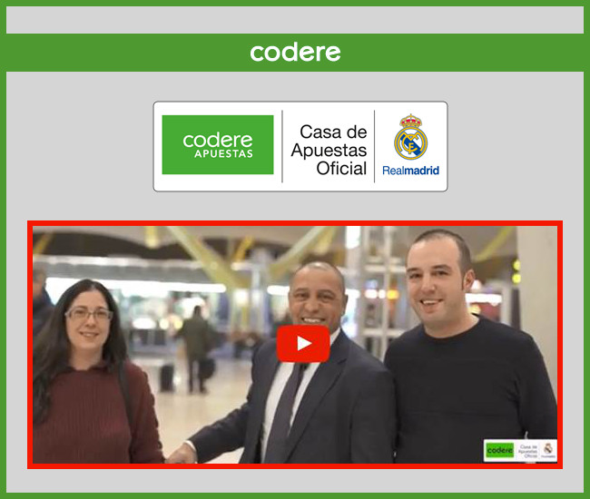 VÍDEO: Codere Apuestas ofrece la experiencia VIP de sus vidas a varios aficionados del
Real Madrid en Roma