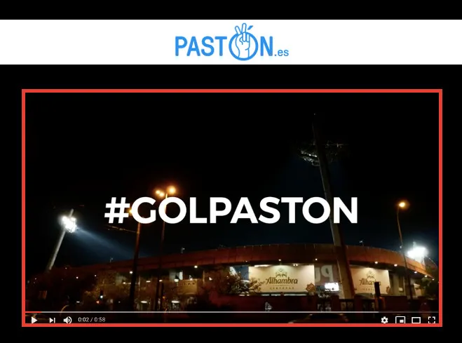 Los aficionados del Granada y del Sporting de Gijón cantaron sus goles con Golpaston, el divertido concurso organizado por PASTON.es