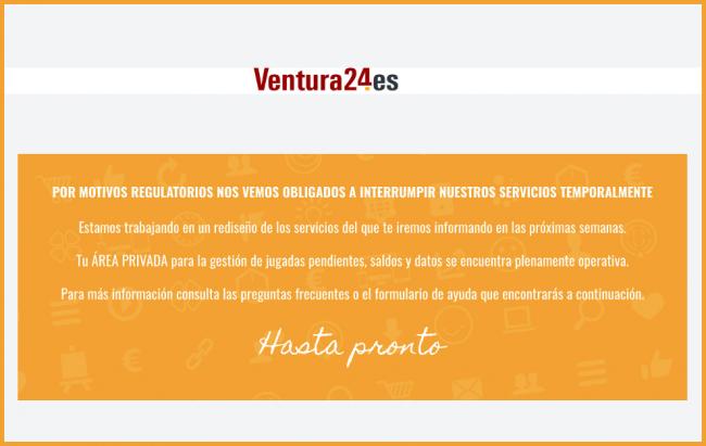 EXCLUSIVA - Cesa la web que competía con SELAE en venta de lotería online: Ventura24 deja de operar en plena campaña de Navidad