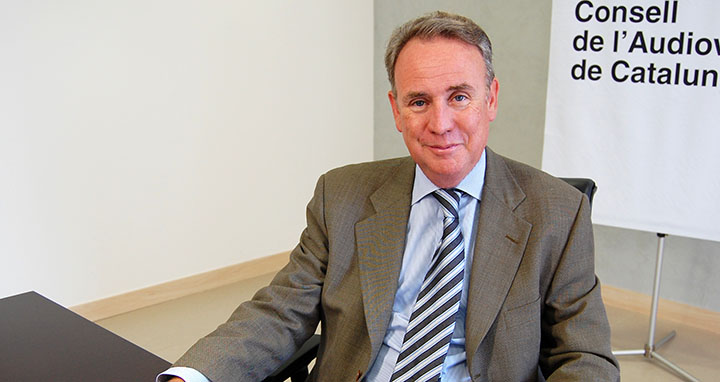El presidente del Consell de l'Audiovisual de Catalunya (CAC), Roger Loppacher