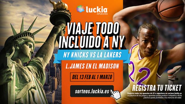 LUCKIA APUESTAS LLEVA A SUS CLIENTES A VER A LEBRON JAMES AL MADISON SQUARE GARDEN