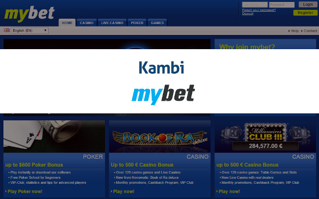 Nueva vida para el histórico operador de apuestas mybet de la mano de Kambi