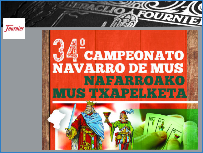 Fournier y la Hostelería de Navarra organizan la 34ª Edición del Campeonato de Mus