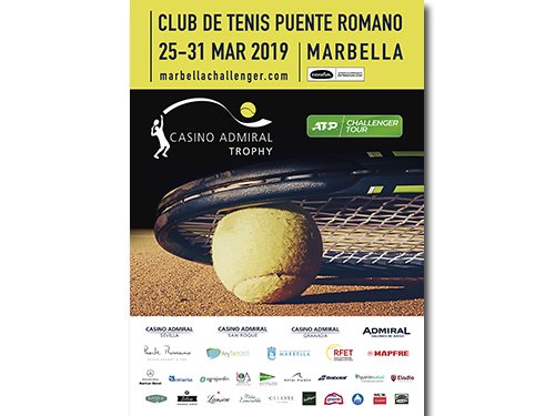 Casino San Roque, Casino Sevilla y Salones Admiral serán patrocinadores principales del torneo de tenis internacional ATP Challenger Marbella