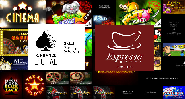 La original empresa Espresso Games integra sus juegos en la plataforma IRIS de R Franco
