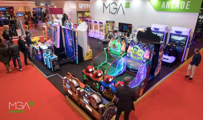 Estand de MGA Industrial en la Feria Internacional del Juego de Madrid