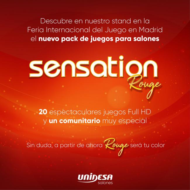 SENSATION ROUGE, más pistas sobre lo nuevo de Unidesa