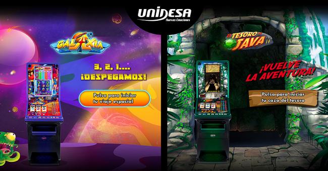 UNIDESA renueva la imagen en INFOPLAY y lanza una web ESPECIAL para GALAXIA Y TESORO DE JAVA II