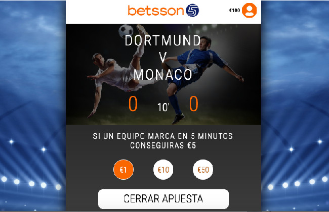 VÍDEO: Betsson 5, la nueva funcionalidad de Betsson para multiplicar por 5 las ganancias en las apuestas de fútbol en directo 