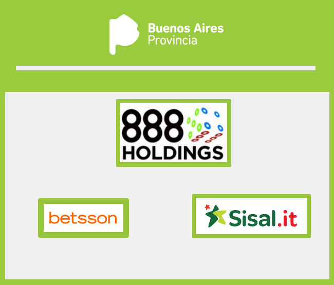 888, SISAL y BETSSON dejan en quince la lista de operadores que optan a licencia de juego online en la Provincia de Buenos Aires