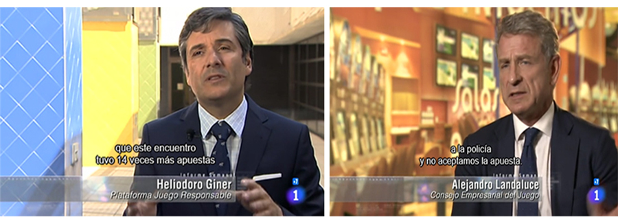 VÍDEO Heliodoro Giner y Alejandro Landaluce en TVE explicando cómo las casas de apuestas colaboran en descubrir los amaños
