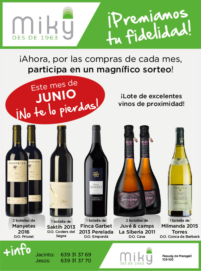 RECREATIVOS LLORET y ELECTROMATERIAL AUTOMATICO, ganadores del sorteo de MAYO de MIKY.. en JUNIO nadie se lo puede perder!!